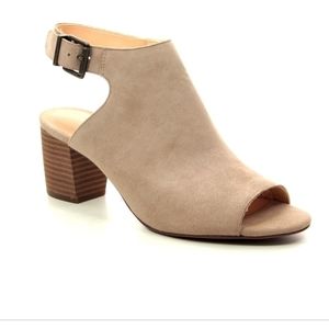 Clarks Women DELORIA GIA Slingback sand Suede US 9